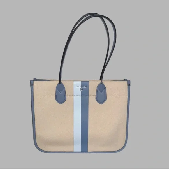 NWT Michael Kors, the Heidi Printed Center
Stripe Large Canvas Tote - Picture 5 of 7